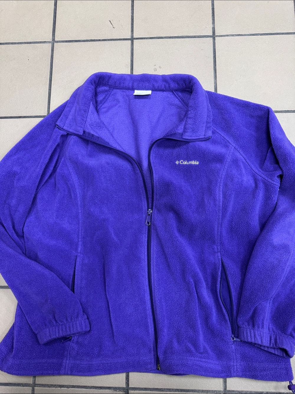 Columbia Vibrant Purple Women's Fleece Zip Jacket
